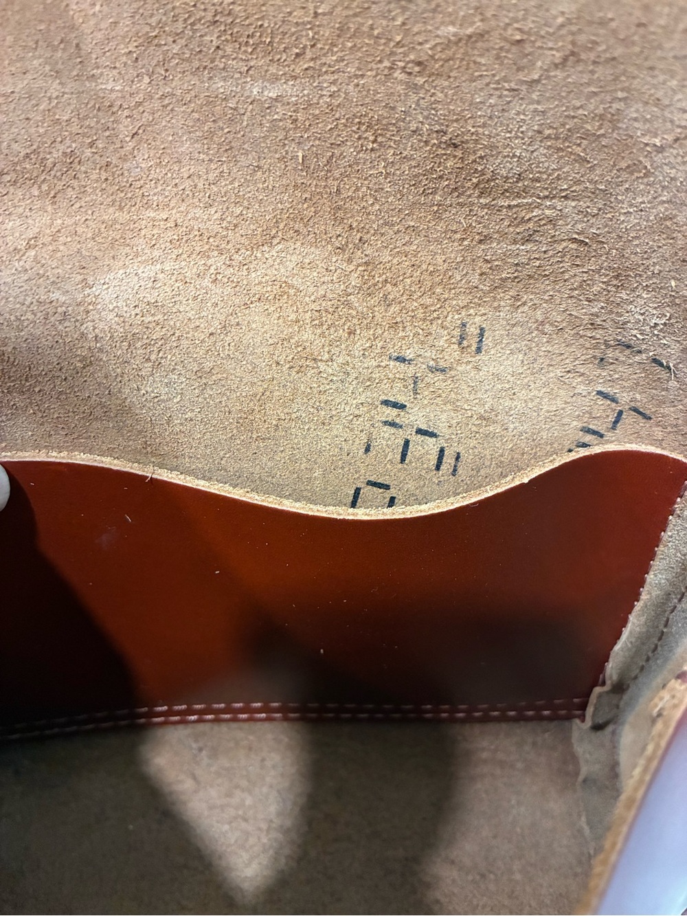 Portland Leather Cognac Shoulder Bag with Colorful Floral Bear Patch - Picture 3 of 4